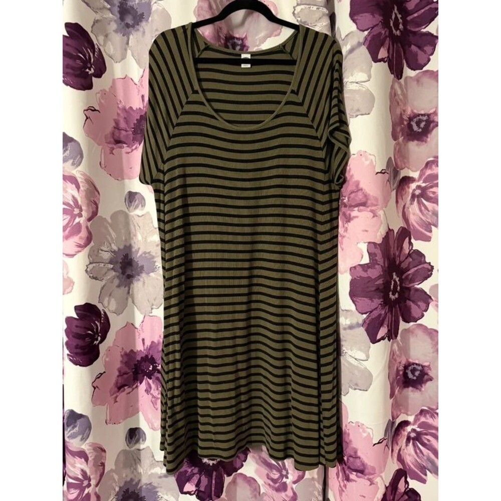 Old Navy Green Stripe Dress
